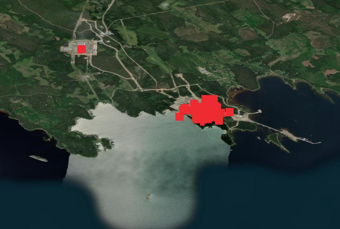 Venäjän rannikolla lähellä Suomen rajaa palaa valtava kaasuliekki –  luontoharrastaja kuvasi lähes 40 kilometrin päässä loimottavan tulen