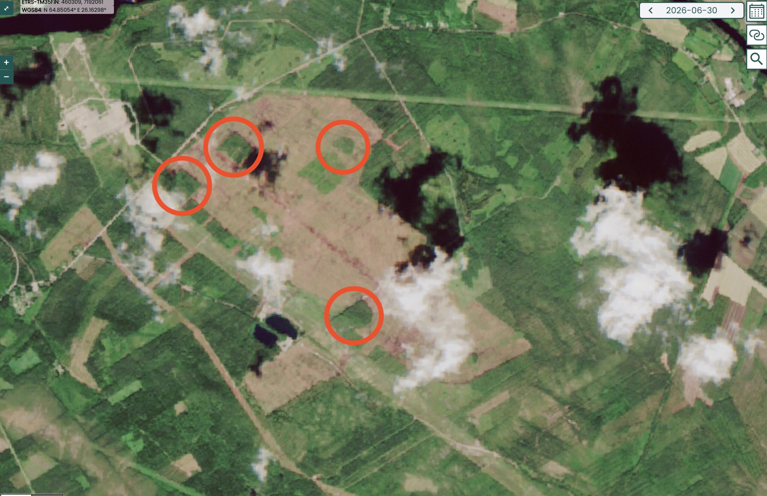Ympäristö nyt: Satelliittikuvat ja videot havainnollistavat Googlen Muhoksen datakeskushakkuut