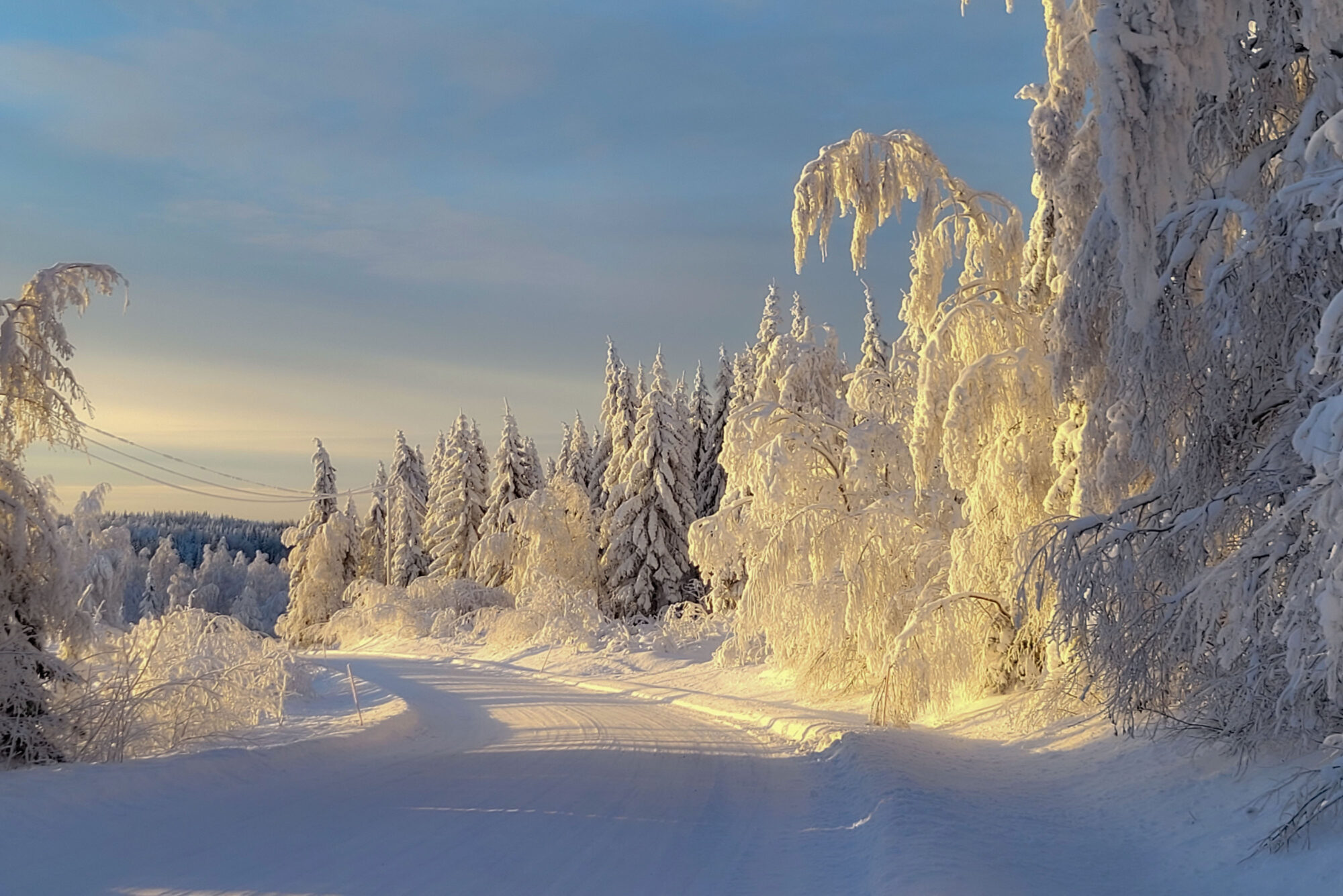 Talven taikaa tammikuussa Nurmeksessa.